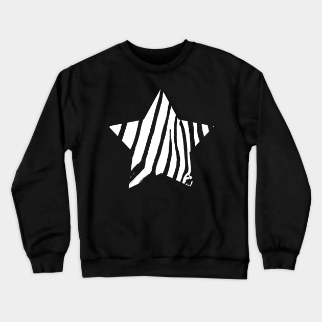 Zebra star! Crewneck Sweatshirt by ORENOB
